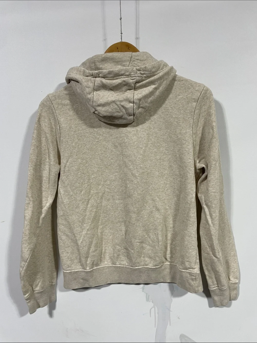 Nike Women's Beige Funnel Neck Pullover Hoodie